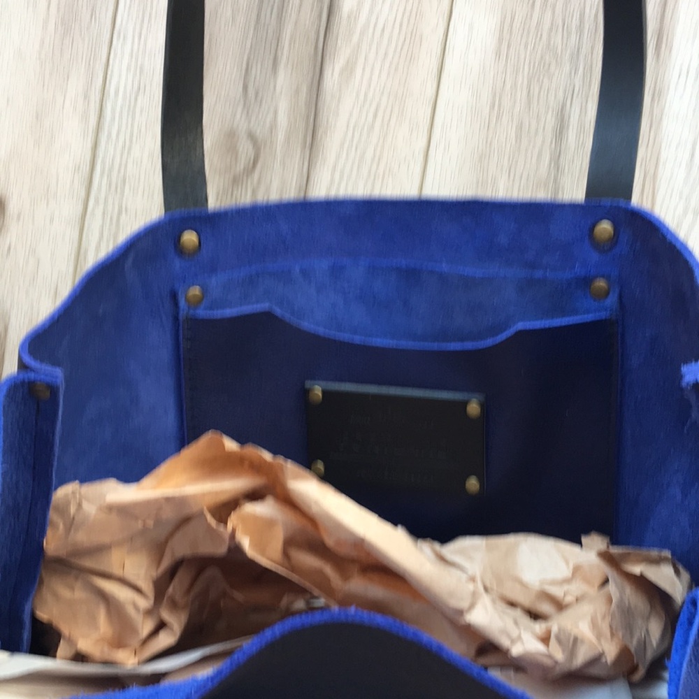 PLG Large Classic Tote Cobalt with Black Handles - Picture 3 of 4